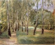 Max Liebermann The Birch-Lined Avenue in the Wannsee Garden Facing West oil painting picture wholesale